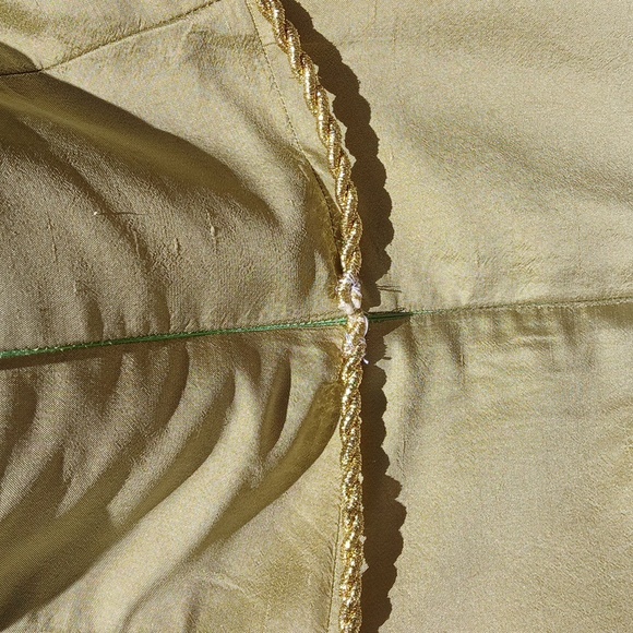 Hand Made Elegant Gold/lime Strapless Dress Sz Small - Picture 9 of 16